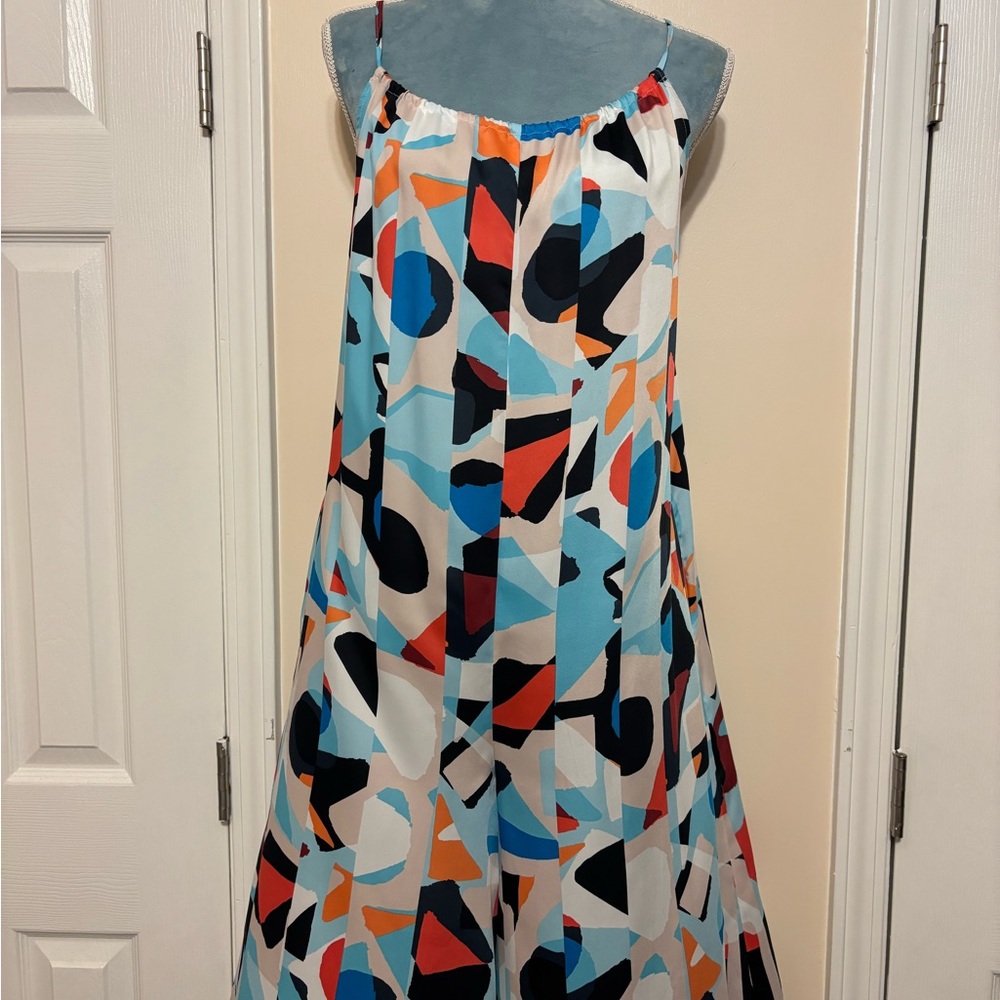 Anthropologie Colorful Geometric Jumpsuit